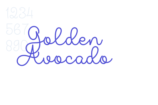 Golden Avocado font download