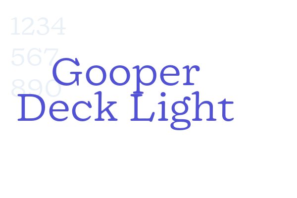 Gooper Deck Light font download