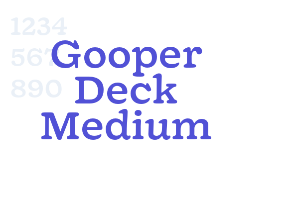 Gooper Deck Medium font download