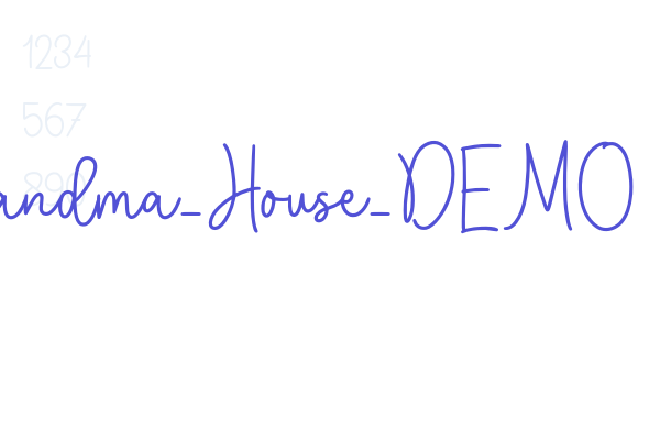 Grandma_House_DEMO font download