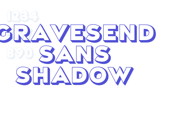 Gravesend Sans Shadow font download