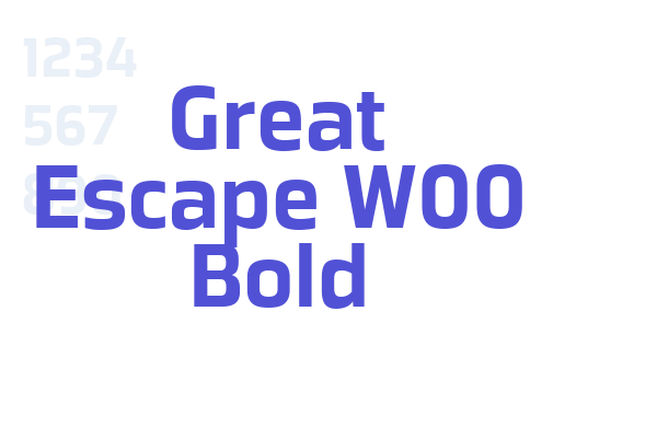 Great Escape W00 Bold font download