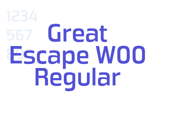 Great Escape W00 Regular font download