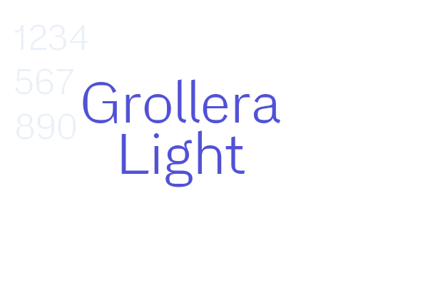 Grollera Light font