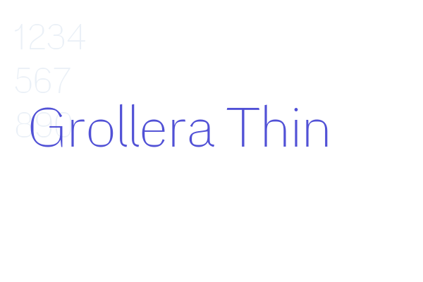 Grollera Thin font