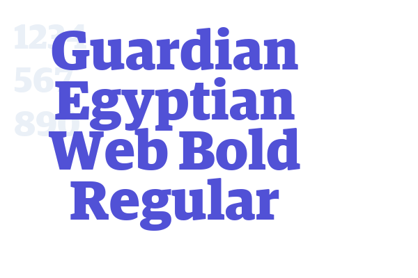 Guardian Egyptian Web Bold Regular font download