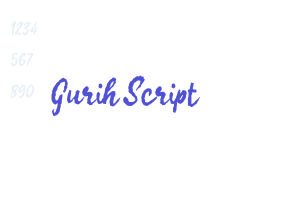 Gurih Script font download