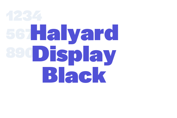 Halyard Display Black