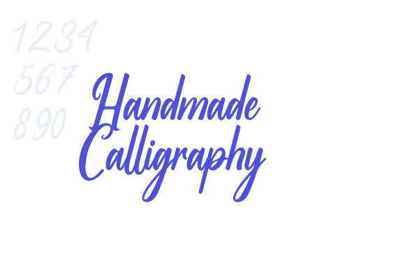 Handmade Calligraphy font download