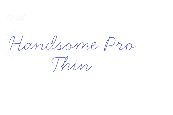 Handsome Pro Thin font download