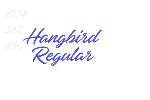 Hangbird Regular font download