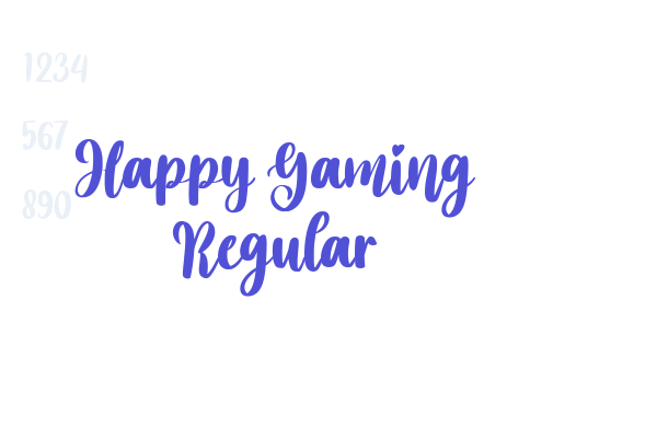 Happy Gaming Regular font download