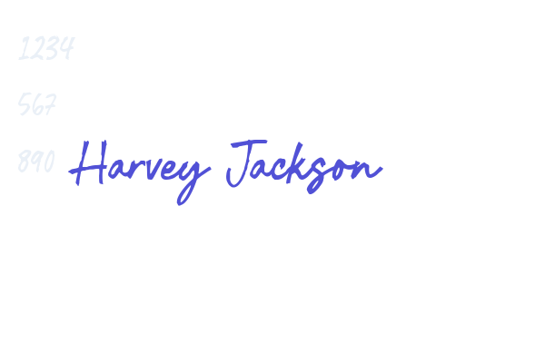 Harvey Jackson font download