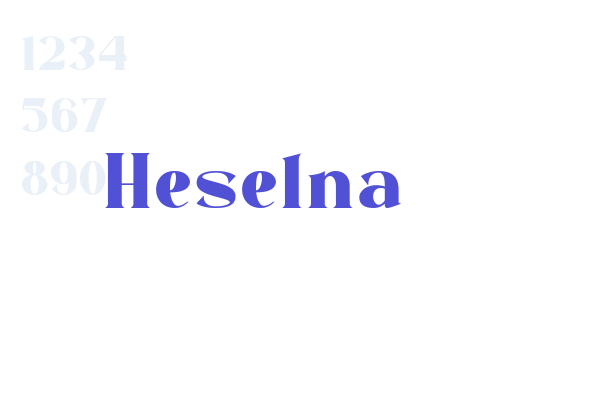 Heselna font download