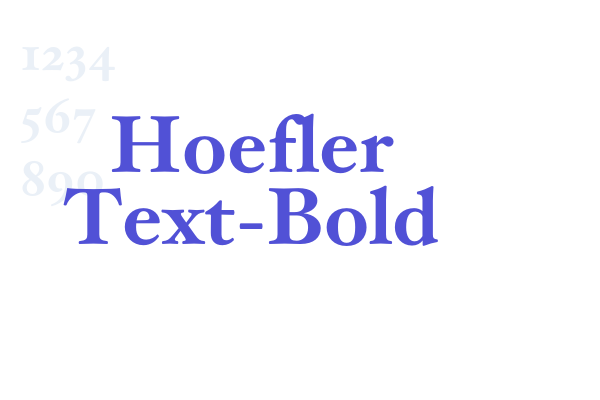 Hoefler Text-Bold font download