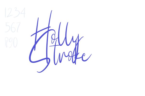 Holly Stroke font download