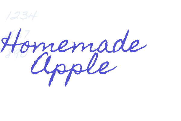 Homemade Apple font download