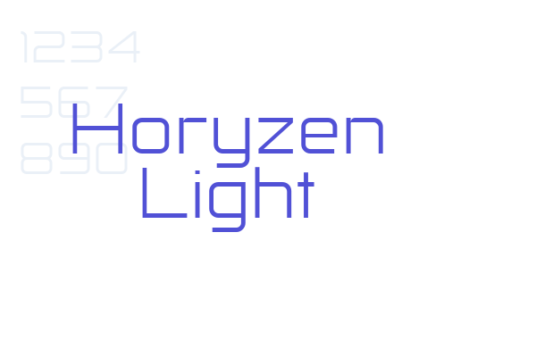 Horyzen Light font download