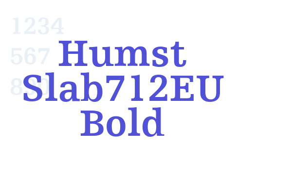 Humst Slab712EU Bold font download