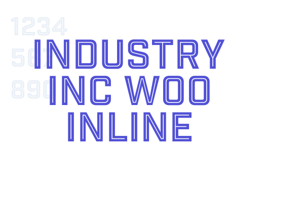 Industry Inc W00 Inline font download