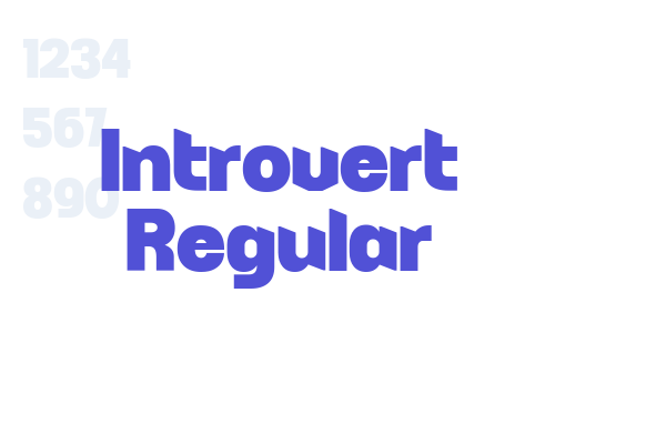 Introvert Regular font download