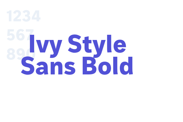 Ivy Style Sans Bold font download