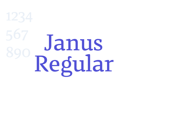 Janus Regular font download