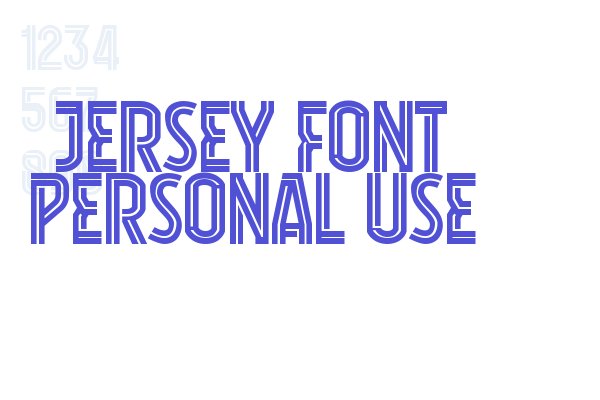 Jersey Font Personal Use font download