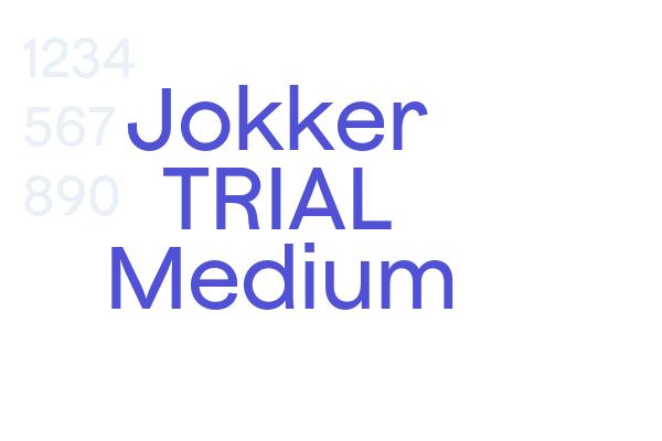 Jokker TRIAL Medium font download