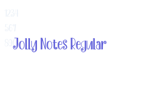 Jolly Notes Regular font download