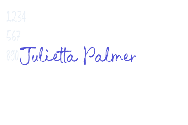 Julietta Palmer font download