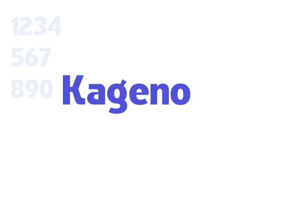 Kageno font download