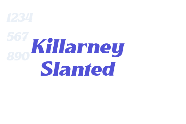 Killarney Slanted font download