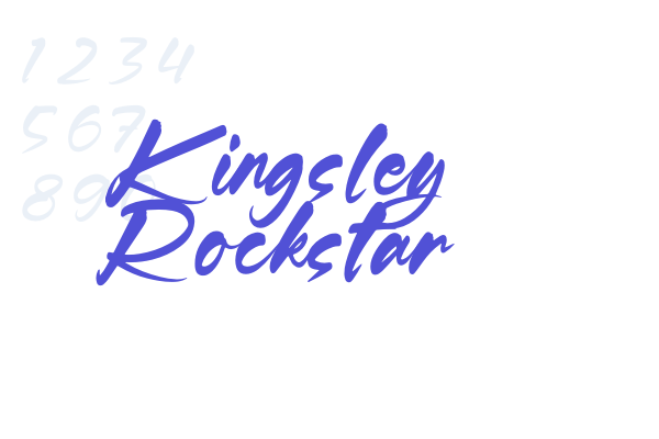 Kingsley Rockstar font download