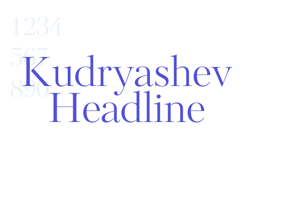 Kudryashev Headline font download