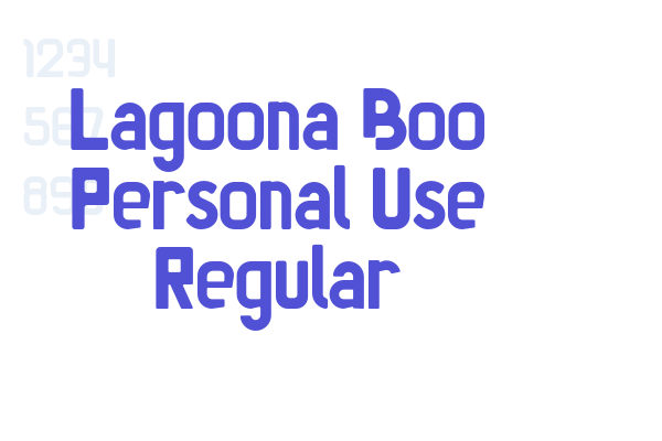 Lagoona Boo Personal Use Regular font download