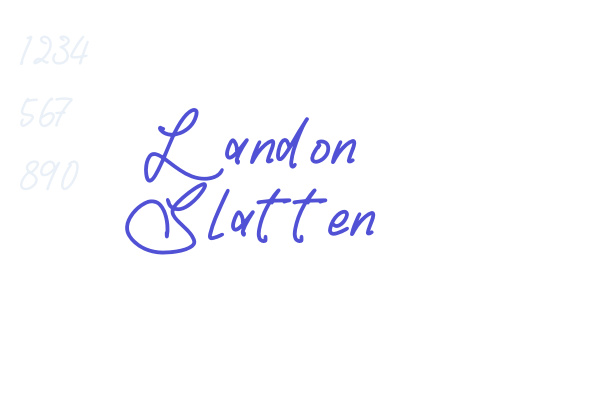 Landon Slatten font download