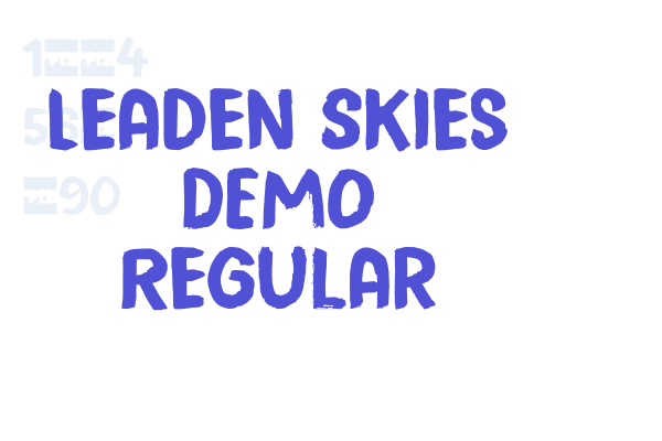 Leaden Skies DEMO Regular font download