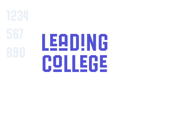 Leading College font download