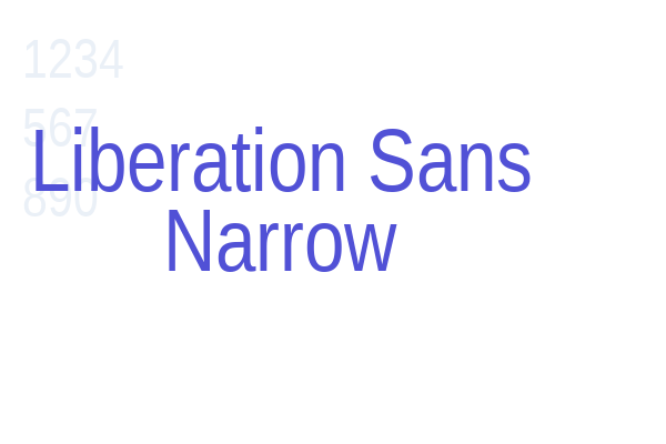 Liberation Sans Narrow font download