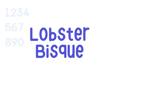 Lobster Bisque font download