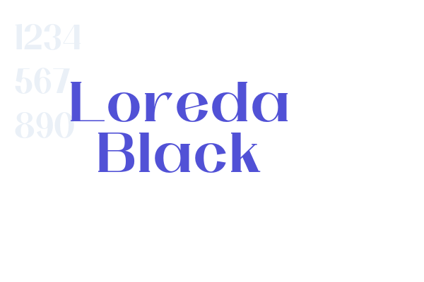 Loreda Black font download