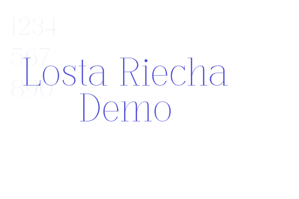 Losta Riecha Demo font download