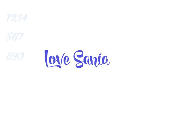 Love Sania font download