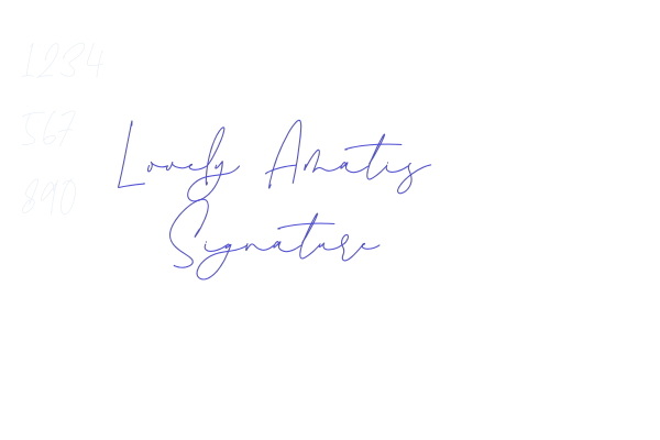 Lovely Amatis Signature font download