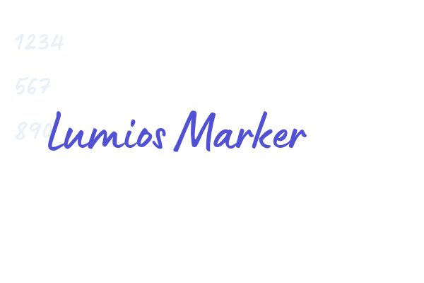 Lumios Marker font download