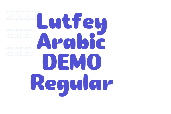 Lutfey Arabic Regular font