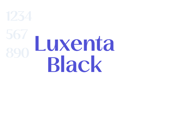 Luxenta Black font download