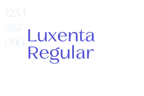 Luxenta Regular font download