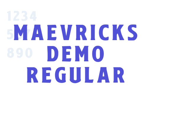 Maevricks Demo Regular font download